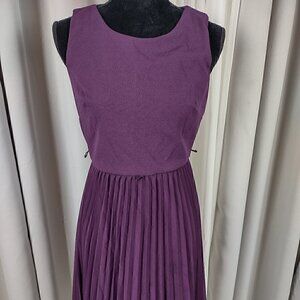 Shelby & Palmer Purple Pleated Dress Size 6